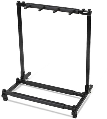 LALAHO 3/5/7/9 Multiple Guitars Stand Foldable Guitar Stand Musical Instruments Display Rack for Studio or Home (3 Holder)