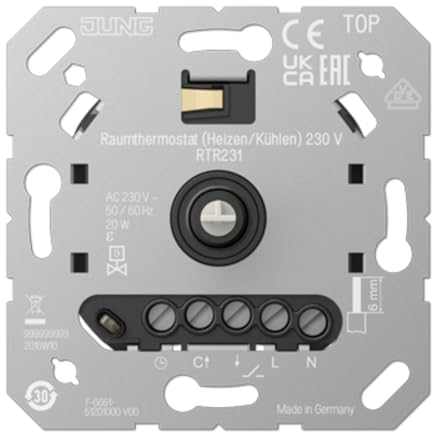 Thermostat Heizung/Kühlung, 230 V, Jung RTR231