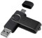 Yaxiny USB C Flash Drive 8GB 1 Pieces, OTG USB C Pen Drive, USB 2.0 and USB C Flash Drive, Type C Memory Stick for USB A+USB C Android Smartphone Metal Black