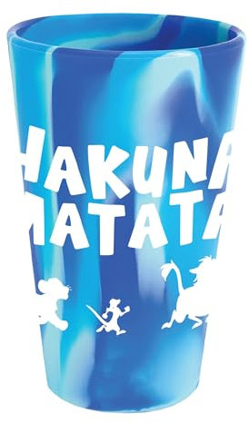 WinCraft Bicchiere da pinta in silicone da 473 ml, motivo: Re Leone Disney Hakuna