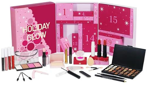 Beauty-Adventskalender – Make-up-Adventskalender 2024, Beauty-Weihnachts-Countdown-Kalender 2024, Weihnachts-Beauty-Adventskalender 2024 | 24-Tage-Weihnachts-Adventskalender Komplettset Make-up- und K