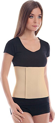 Postpartum Belt/Postoperative Waistband Elastic 24cm Large Beige