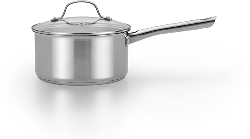 T-fal Performa Stainless Steel Sauce Pan with Lid 3 Quart, Induction Compatible, Oven Broiler Safe 500F, Multipurpose Handy Saucepan, Kitchen Small Pot, Pots and Pans, Cookware, Dishwasher Safe Silver