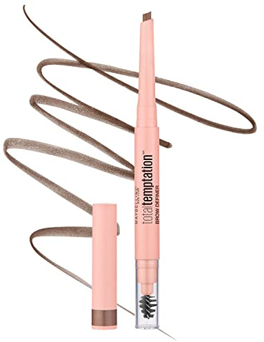 Maybelline Total Temptation Eyebrow Definer Pencil, Soft Brown, 1 Count