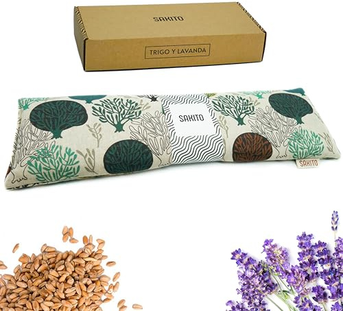 Cuscino Termico Microonde (43x12 cm) - Sollievo Naturale per Dolori Cervicali, Lombari e Mestruali, Uso a Caldo o a Freddo - Elevata Ritenzione del Calore - Profumo di Lavanda - Scatola Inclusa
