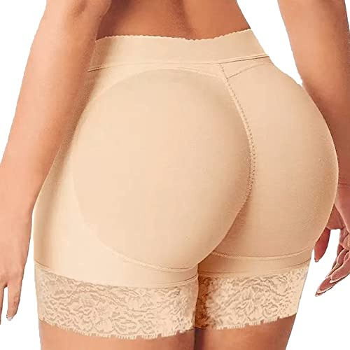 FDEETY Bragas levantadoras de glúteos, Almohadillas potenciadoras de Cadera, Pantalones Cortos, Ropa Interior sin Costuras, Control de Barriga, Faja Moldeadora de Cuerpo, Pantalones Cortos