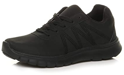 AJVANI lace up Comfort Memory Foam Trainers Sneakers Plimsolls Size 5 38