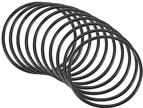 QUARKZMAN 10 Stücke Nitrilgummi O-Ring Dichtung Verbindung 55mm x 50mm x 2,5mm für Wasserhahn Klempner Reparatur Dichtung Verbindung, Schwarz