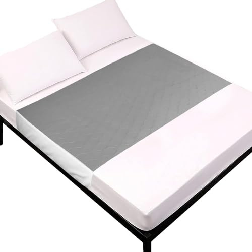 Pukalia® Empapadores Cama Adultos 150 x 85 cm - 4 Capas Súper Absorbentes Reutilizables y Lavables con Alas (50 cm) - Impermeables para Adultos, Bebés y Personas Mayores