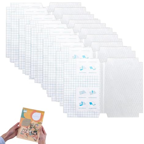 Heftumschlag Bucheinbandfolie,10PCS Heftumschläge Transparent,Heftumschlag Bucheinbandfolie Transparent,Buchumschläge Schulbücher,Durchsichtige Heftschoner Set für Schulhefte