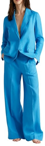 United Colors of Benetton Giacca M/L 2AGHDW00R, Blu, 36 Donna