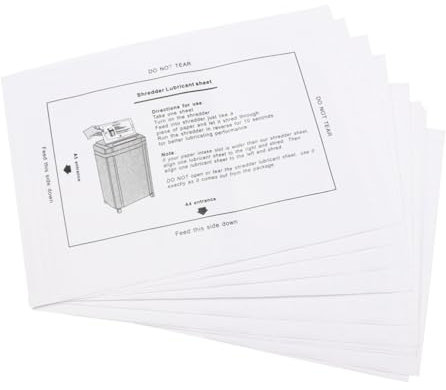 SEWACC 8stücke Teiliges Aktenvernichter-schmierölset Tragbares Ölpapier Für Optimale Schneidleistung Für Büro Schule Und Markt Geeignet Einfach Der Anwendung Sorgt Für