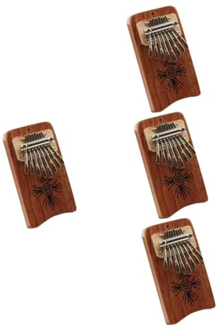 Alasum 4st Kalimba Bärbar Noters Tummpiano Nybörjare Lätt Och Kompakt Design Ljudupplevelse Musikinstrument För Avkoppling Och Kreativitet