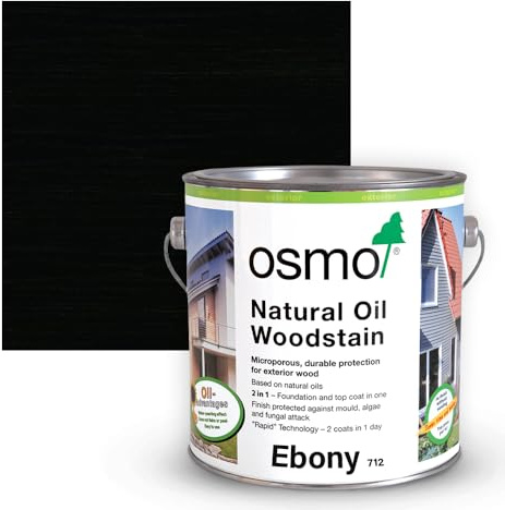 Natural Oil Woodstain Matt (712 - Ebony, 2.5l)
