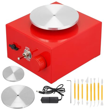 Miniplatos Giratorios For Torno De Alfarero, Máquina, Eléctrico, Herramientas Cerámica For Manualidades, Arcilla Con Bandeja Alta Estabilidad, Velocidad Flexible