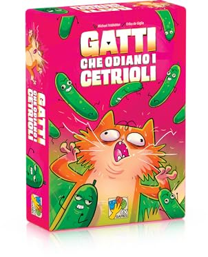 Gurka hatar katter - Kortspel för vuxna och barn från 8 år - 3-6 spelare - 20 min varaktighet - italiensk utgåva