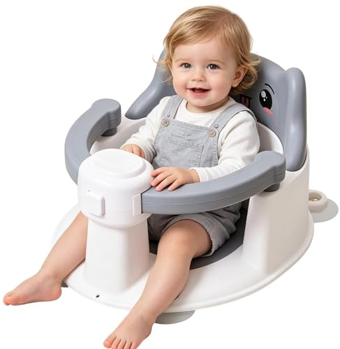 Silla de baño para niños Asiento de Ducha Portátil con Ventosas | Sostén para Baño con y Respaldo para Niños y Niñas Hasta 6 Meses Sentados, Hogar, Nuevos Padres