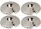 2 Chrome 15mm Radiator Pipe Hole Collars Cover Radsnaps