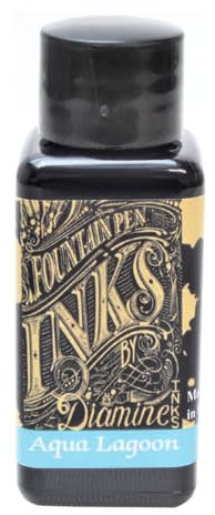 Diamine 30ml Aqua Lagoon fountain pen ink bottle