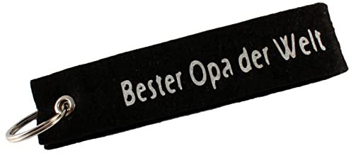 Luxflair Filz Schlüsselanhänger Bester Opa der Welt als Geschenk