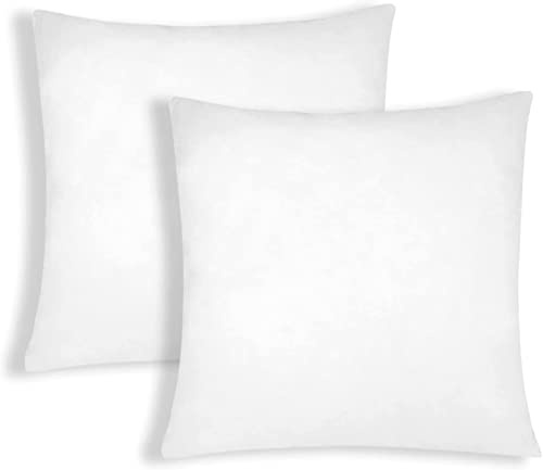 Relleno de Cojín 45x45 Pack 2 Unidades - Fibra Hueca Conjugada Siliconada Ideal para Cojines Decorativos, de Cama, Sofá y Almohadones