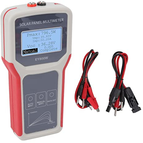 12 Bis 60 V 0 Bis 35 A 5 Bis 800 W Solarpanel-Multimeter Multifunktionales LCD-MPPT-Solarpanel-Multimeter für Photovoltaik-Panel mit Überspannungs-, Temperatur- und Stromschutz