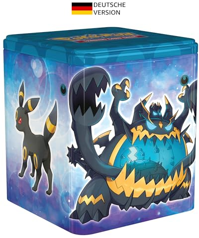 Pokémon-Sammelkartenspiel: Finsternis-Stapel-Tin-Box: Nachtara (3 Boosterpacks & 1 Münze)