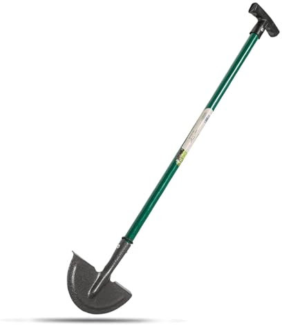 BONAFIDE Grass Lawn Edge Border Edging, 91CM Long Handle Grass Lawn Edging Tool, Half Moon Head Step Turf Edger, Trimming Cutter Carbon Steel Edger, Garden Edger or Lawn Edger