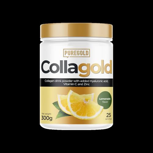 CollaGold Rinder und Marine Kollagen Pulver mit Hyaluronsäure - 300g Lemonade