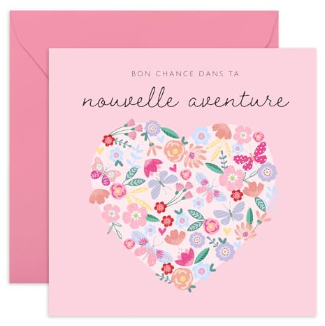 Central 23 Félicitations pour votre nouveau travail - Carte de vœux motivante pour collègues ou amis - Bonne chance pour cette nouvelle aventure pro - Cadeau plein d’encouragements avec autocollants