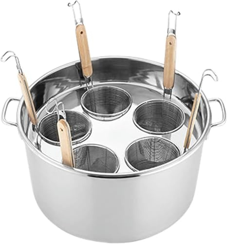 WDWDW Pentole per Pasta, cestello per scolapasta, pentola con Coperchio per Cucina Domestica, Ristorante, Utensili da Cucina