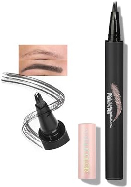 Anglicolor Microblading Augenbrauenstift | Natürliche Haarstriche, Lang Anhaltend, Wasserfest & Vegane Formel (03 SLATE BROWN)