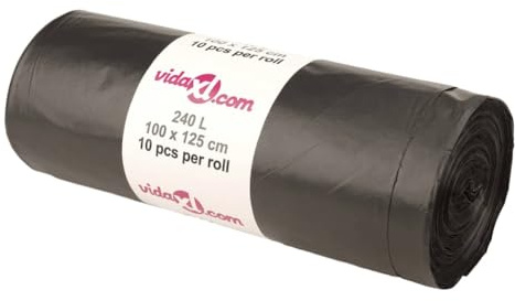 Genérico Bolsas de Basura Negras 150 Unidades 240 l,Casa y jardín,Productos del hogar,Bolsas de basura-155341
