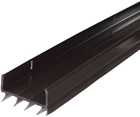 M-D Building Products 05991 36 in. Brown Vinyl U-Shape Screw-on Under Door Seal