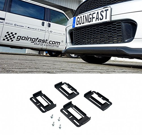 2x Simple Fix Universal Nummernschildhalter Schwarz