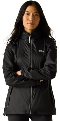 Regatta Womens Corinne IV Waterproof Soft Shell Jacket Pack-Away Hiking Walking Coat 8 Washed Denim