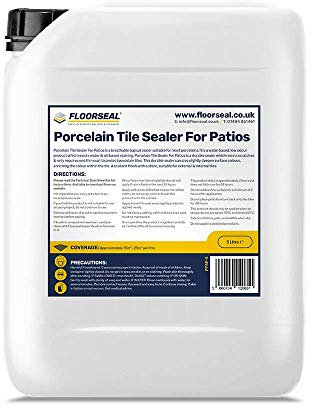 Porcelain Tile Sealer for Patios - Deepen Colour - Revive & Protect Outdoor Porclelains. (5 Litre)