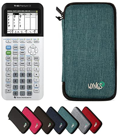 TI-83 Premium CE Edition Python inkl. WYNGS Schutztasche Türkis - Grafikrechner - Basic Set