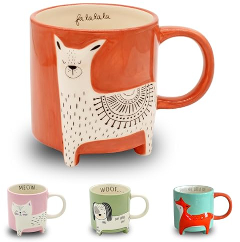 Winkee – söt djurkaffekopp lama Lenny I söt lamakopp I XXL kopp ca 500 ml I Cute Coffee Mug