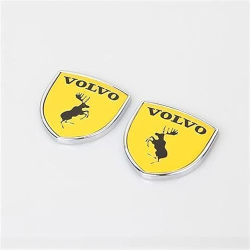 ALIEDA Bil metallemblem klistermärke, bil logotypskydd bricka dekal exteriör dekorationstillbehör, för Volvo XC60 S40 S60 S90 XC40 XC70 XC90 V40 V60 V90 S80 S80L, B