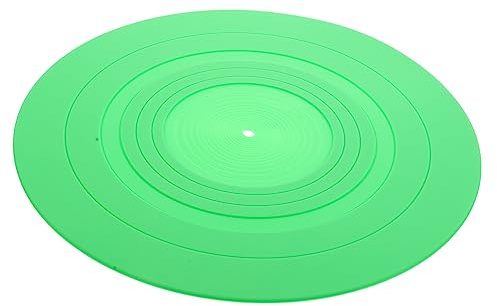Vinyl Skivspelare Pad Slipmatta för Skivspelare Silikon Skivmatta Grön 295 Mm Diameter Skiva Skyddsdyna Hem Skivspelare Tillbehör