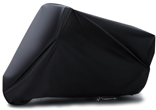 ECJWEI Housse de Moto Protection Imperméable - 210D Tissu Oxford Bâche Résistant pour Pluie/Poussière/UV/Déjections d'oiseaux, Toutes Les Saisons, Motorcycle Couverture pour Moto Vespa Scooter