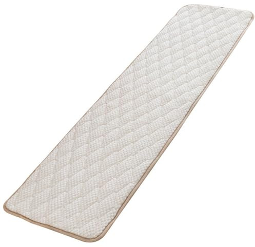 VEAI Cuscino per panchina da Esterno 120x40/100x40/60x30 cm,Cuscino di Panca per Sedia da Giardino,Cuscino di Seduta Antiscivolo per Interni, Esterni, Mobili(Beige,40x200cm)