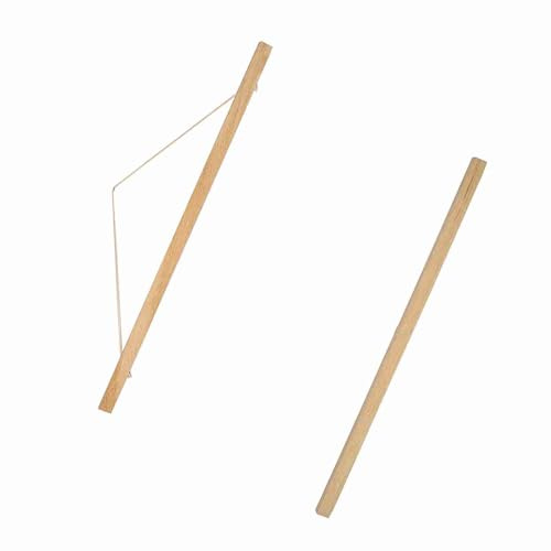 shenruifa modern magnetisk sågmjöl-fotoram, affischer, rulle, tryck, konstverk, hängare, vitt trä (50 cm)