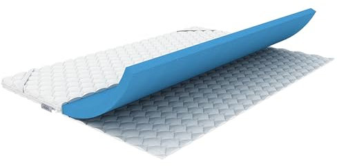 REM-Sen Matratzentopper 70x200 cm Höhe 6 cm, Gelschaum Härtegrad H2 Weich, Atmungsaktiver Gel Topper, Druckentlastend Matratzenauflage mit abnehmbarem Mikrofaser Bezug (waschbar 60°C), Eckgummis