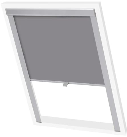 Myheimly Verdunkelungsrollo Verdunkelung Dachrollo Dachfensterrollo Dachfenster verdunkelungsrollo Grau,fk06