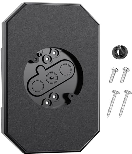 Vinyl Siding Mounting Blocks, 8141DBL Siding Mounting Kits with Built-in Electrical Box for 1/2 inch Lap Double, Outdoor Mounting Plate Kit, 1 Pack