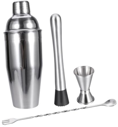 Cabilock 4piezas Cóctel Coctelera De Acero Inoxidable para Cocteles Artículos De Bar para Mixólogos y Barman Herramienta para Preparar Bebidas