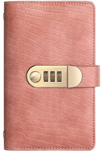 100 Envelope Savings Challenge Book with Password Lock for Privacy, Money Saving Challenge Planner, Cash Stuffing Budget Binder for Home Finance (Pink)