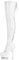 Higher Heels PleaserUSA Overknee-Stiefel Delight-3063 Lack weiß/weiß Gr. 40